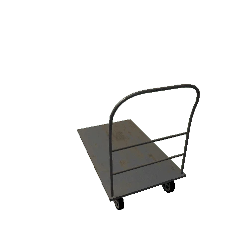 Trolley Cart Lowpoly 3